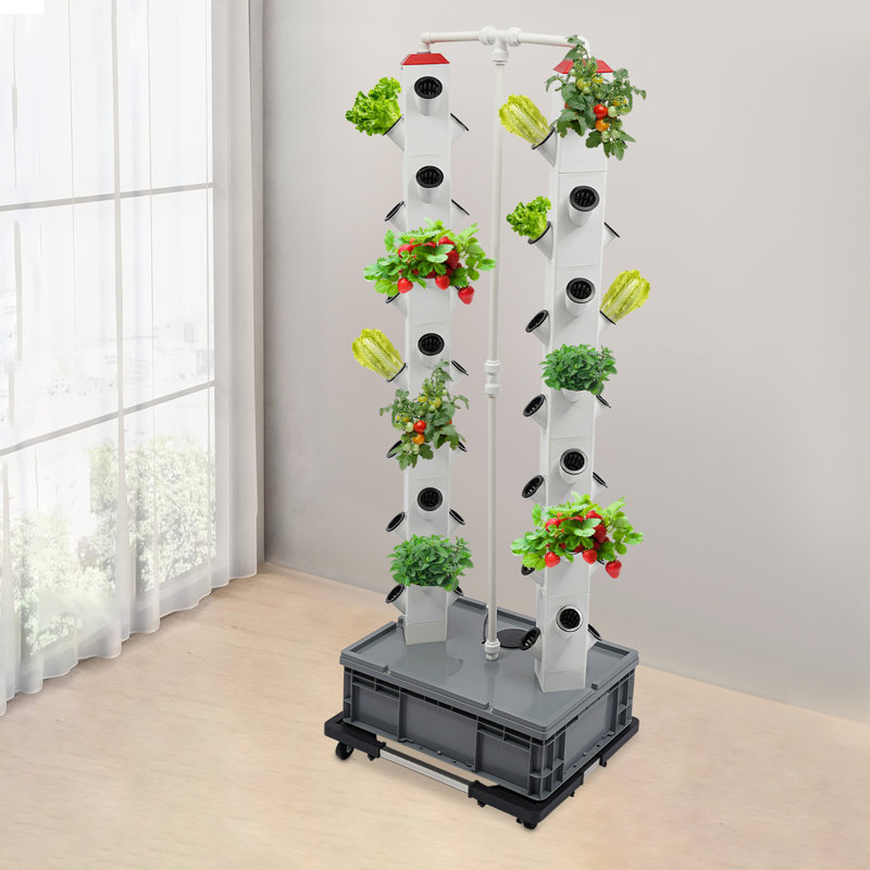 FRONG 56-Plant Hydroponic Outdoor Indoor Vertical Garden Smart